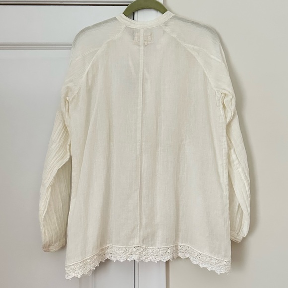 Denim & Supply Ralph Lauren Cotton Gauze Prairie Blouse - Picture 2 of 6